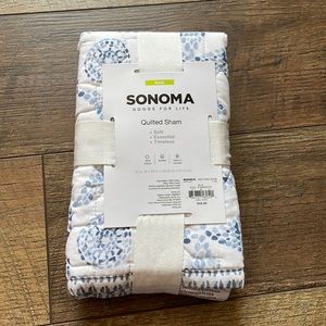 🛍️3/$20❗️Sonoma NWT king size 29in x 36in quilted pillow sham #24
